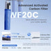Waterdrop Whole House Water Filter System w/ Iron & Manganese Filter - 3-Stage System - WF20C Advanced Activated Carbon Filter