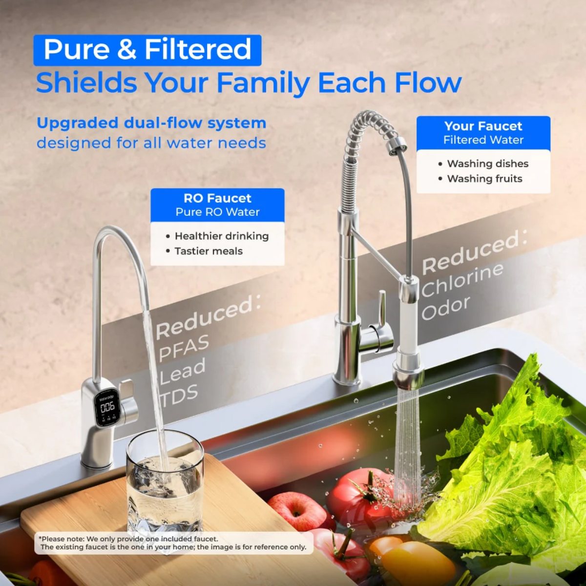 Waterdrop X8 Reverse Osmosis System Undersink - Pure and Filtered