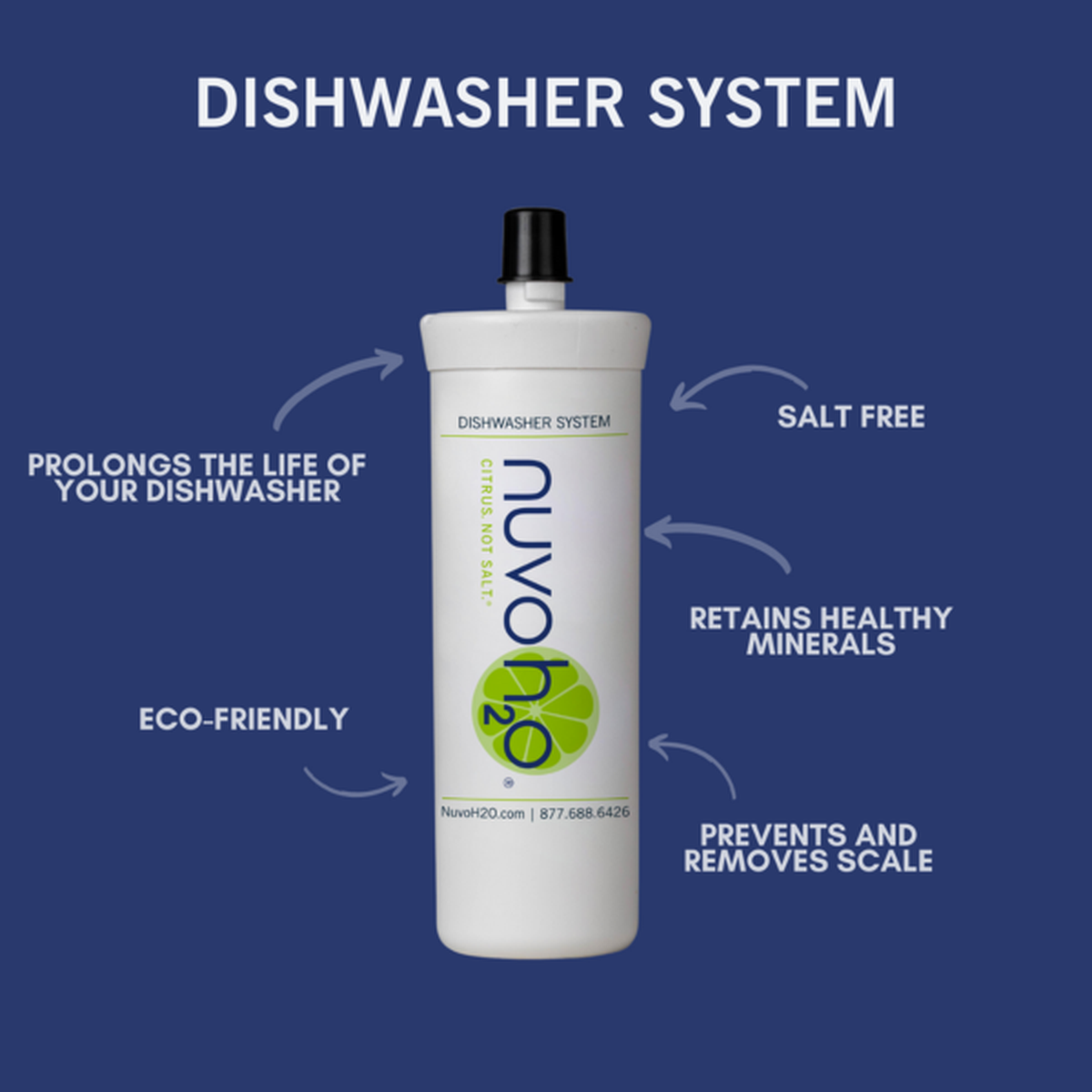 nuvoH2O Dishwasher System Cartridge Replacement Dishwasher System