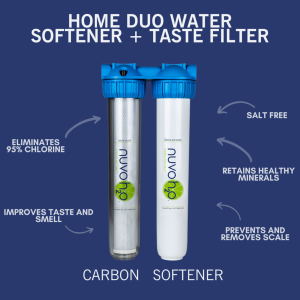 nuvoH2O Home Duo Water Softener Plus Taste Filter Carbon Softner