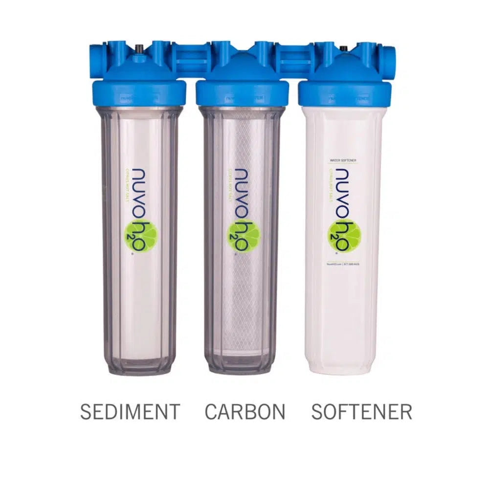 nuvoH2O Manor Trio Water Softener + Multi Filtration System Sediment Carbon Softener