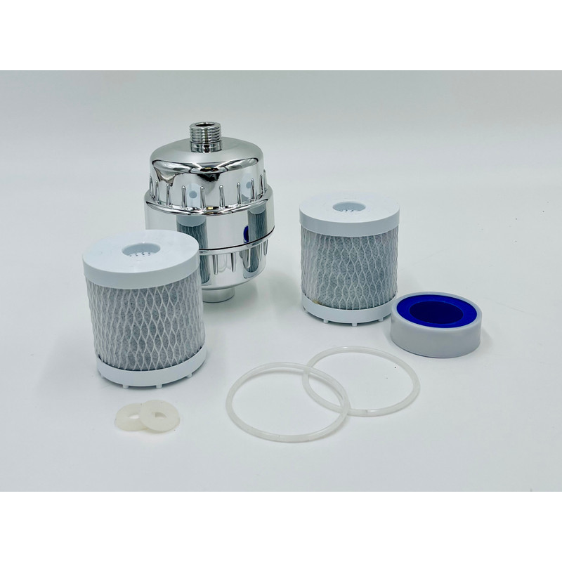 nuvoH2O Shower Head Filter Bundle All Parts