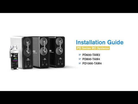 Frizzlife PD600, PD800 and PD1000 Tankless Reverse Osmosis System Installation Video